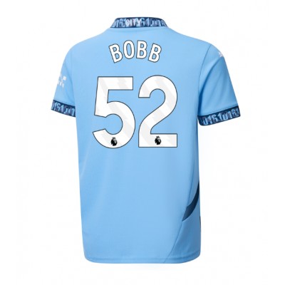 Fotbalové Dres Manchester City Oscar Bobb #52 Domácí 2024-25 Krátký Rukáv Fotbalové Dres Manchester City Oscar Bobb #52 Domácí 2024-25 Krátký Rukáv
